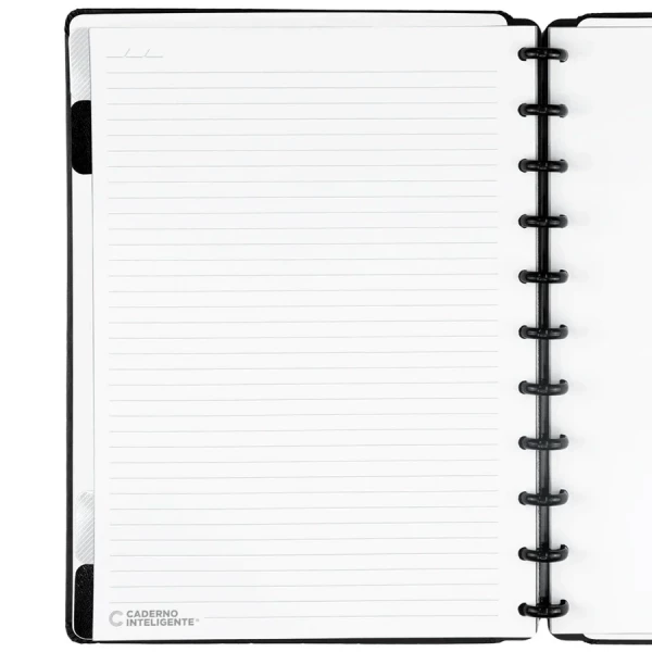 Caderno Inteligente Black 80 Folhas Grande