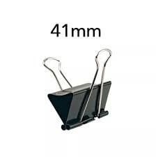 Prendedor de Papel Clip Binder 41MM Preto 1 UN