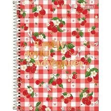 Caderno Espiral Capa Dura Universitário 1 Matéria Little Garden 80 Folhas, Tilibra