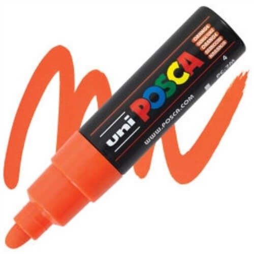 Caneta Posca PC-7M Laranja 1 UN