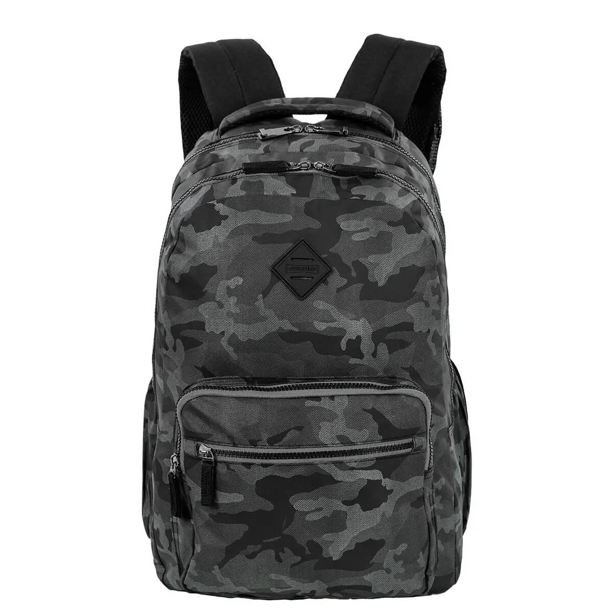 Mochila Sestini College 3 Camuflado Cinza 1 UN