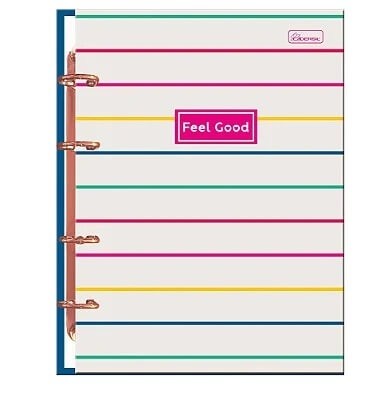 Fichário Colegial  - Folhas Coloridas Feel Good 80 Fls Cadersil 1 UN