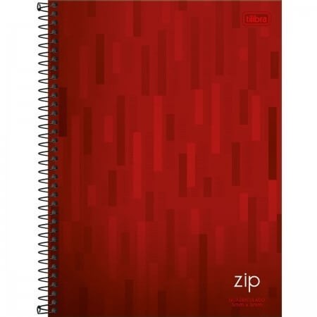 Caderno Espiral Capa Dura Universitário Quadriculado 5x5mm Zip 96 Folhas 1UN