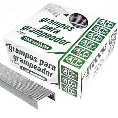 Grampo 23/13 Galvanizado 1000  Unidades ACC