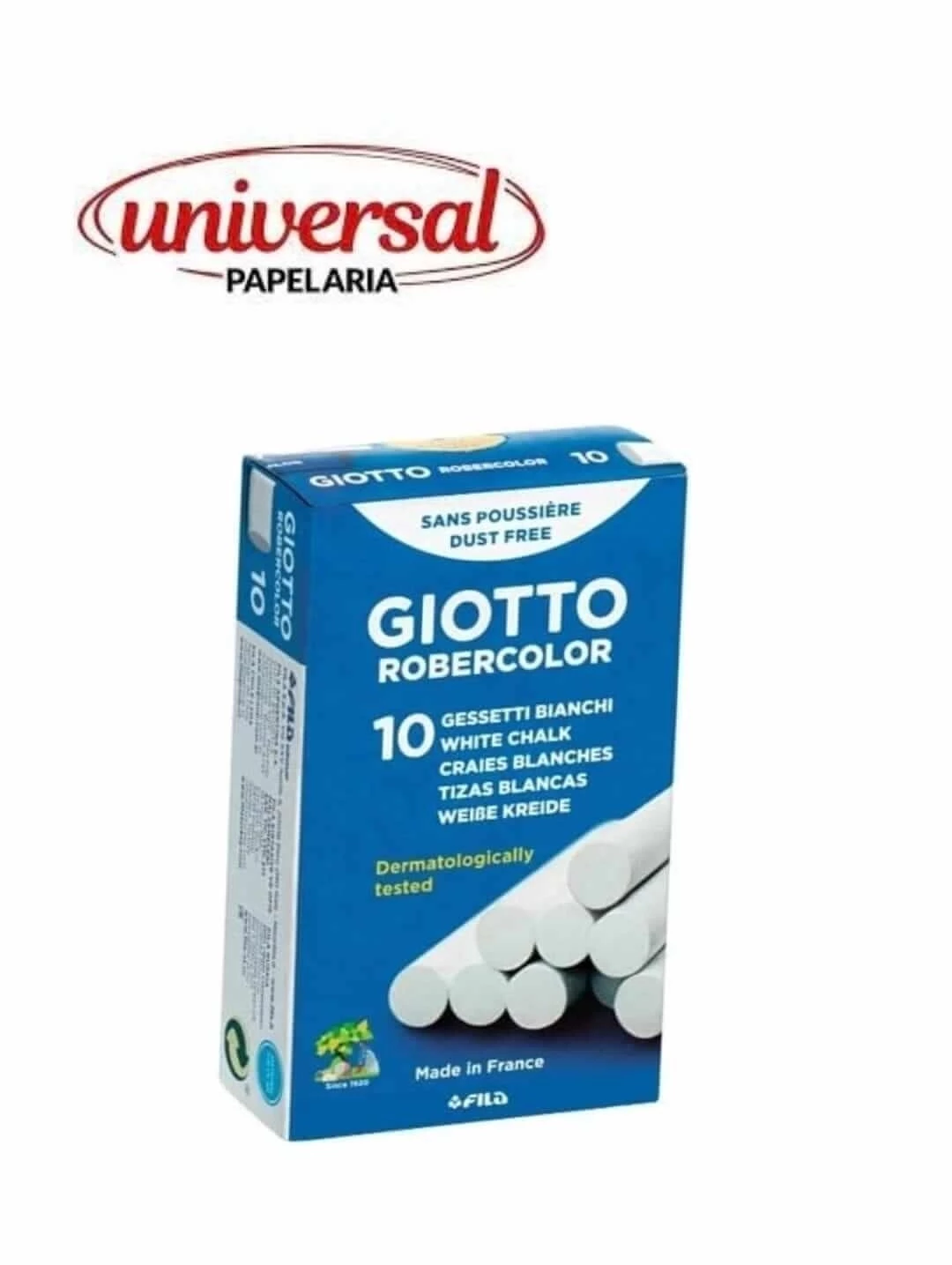 Giz Branco Robercolor C/ 10Un Giotto