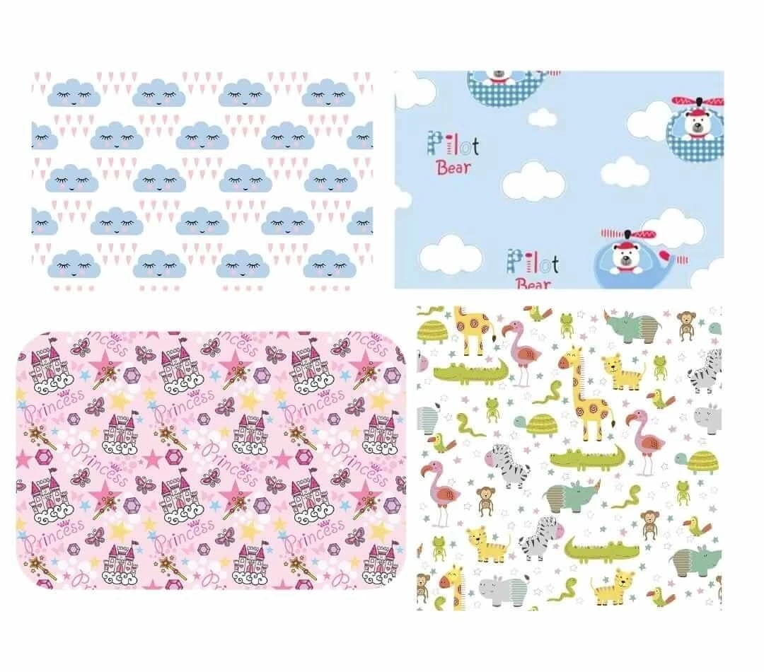 Papel Adesivo Contact Estampado Sortido Rolo 45 Cm x 1 M