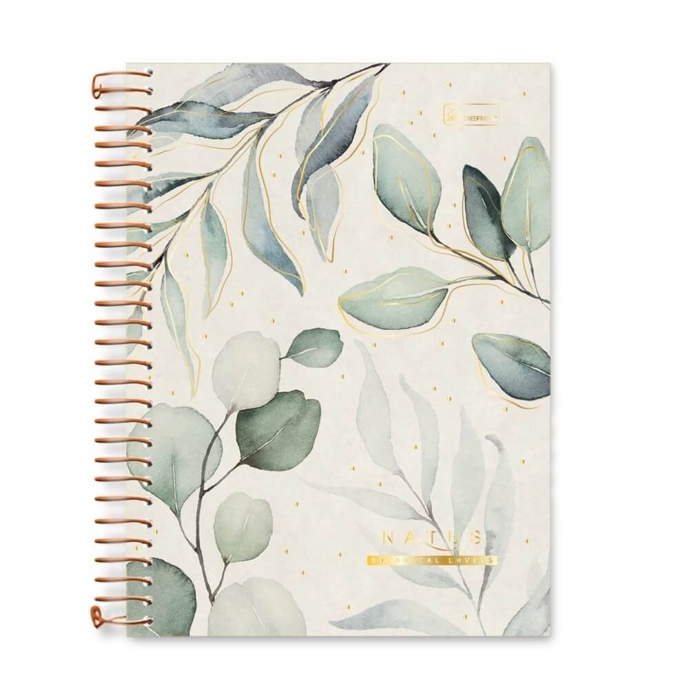 Caderno 1/4 Espiral 80fls Natus Cadersil