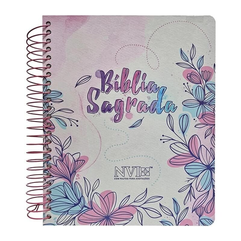 Bíblia para Anotações | NVI | Flores Desenho
