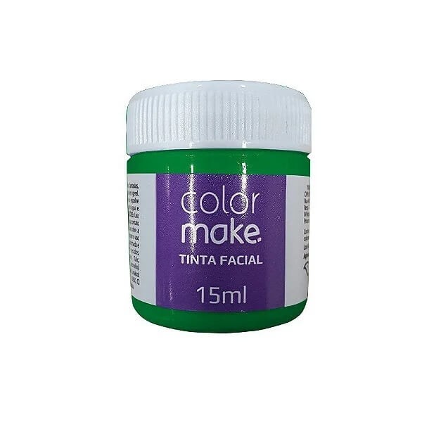 Tinta Facial Líquida Verde 15 ml  ColorMake 1 UN