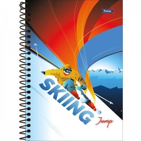 Caderno 1/4 CD Espiral 80Fls Jump Foroni