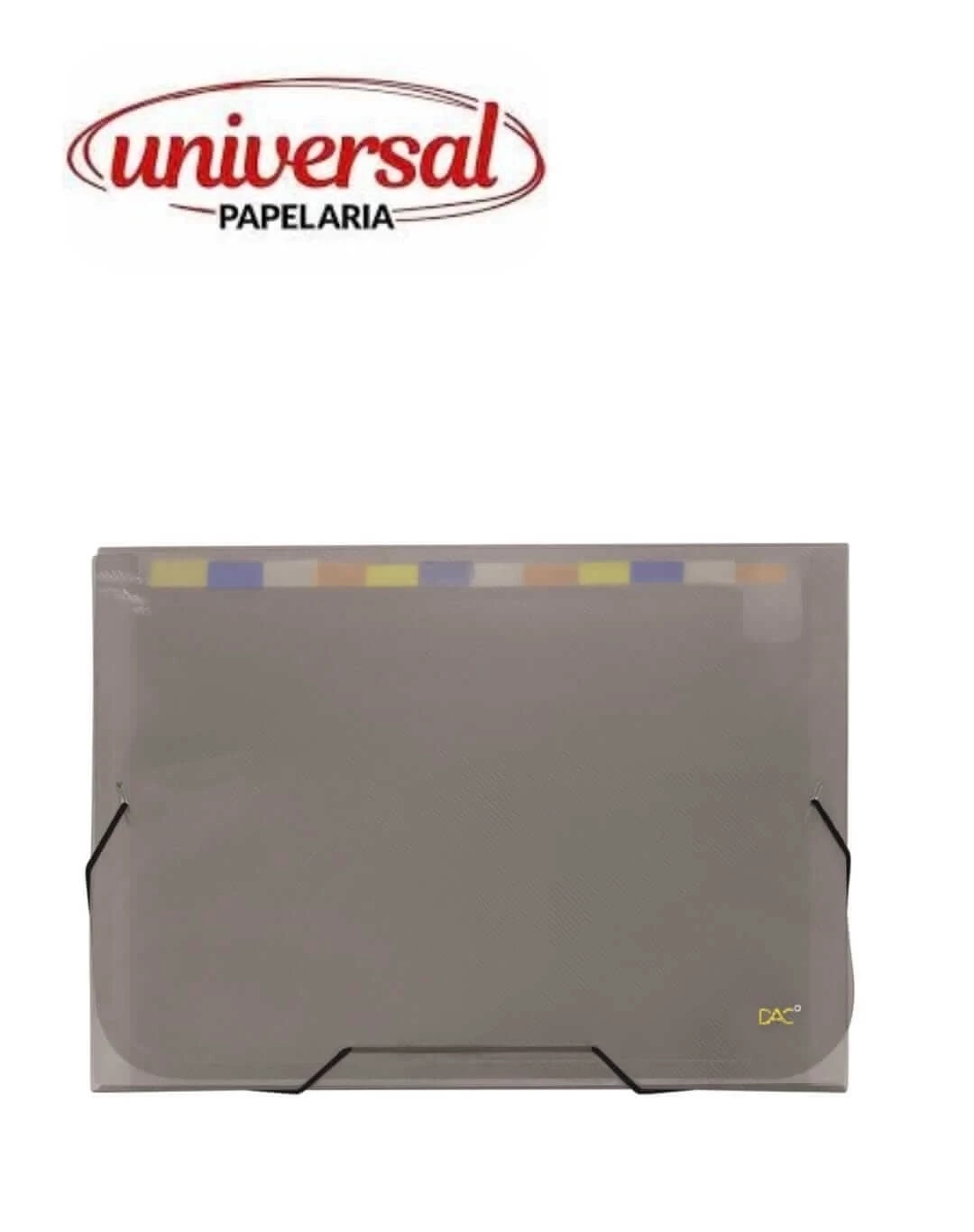 Pasta Sanfonada Line A4 C12 Divisórias Fumê - DAC 1 UN