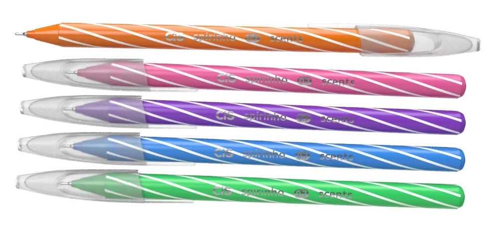 Caneta Esferografica Cis Spirinho 0.7 com 5 Cores