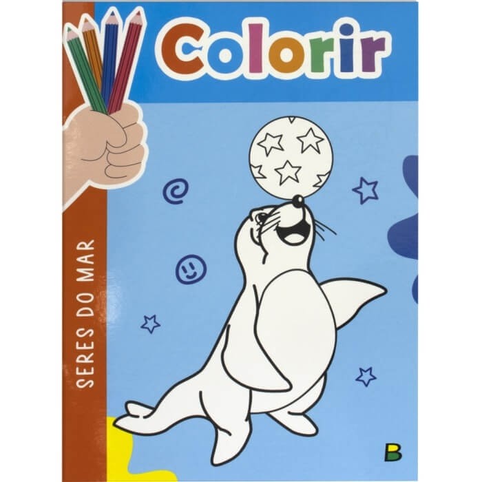 Livro de Colorir Seres do Mar