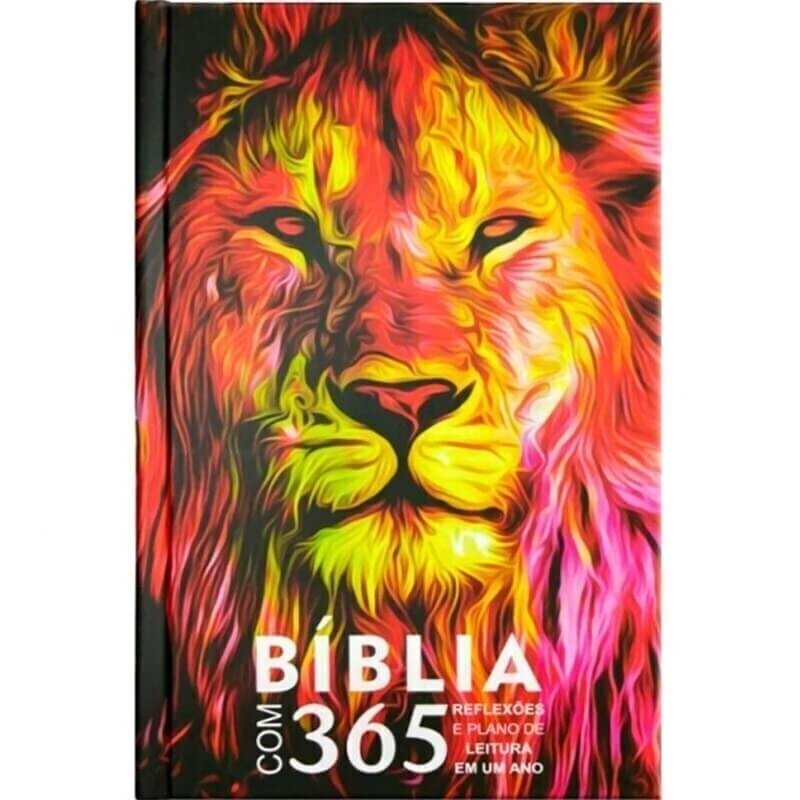Bíblia com 365 Reflexões Leão Fogo