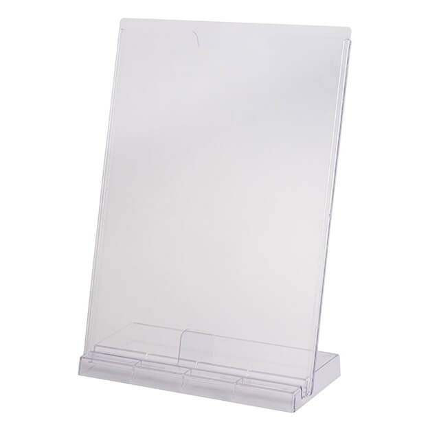 Quadro Multiuso A4 Cristal Display Office Com Suporte Maxcril