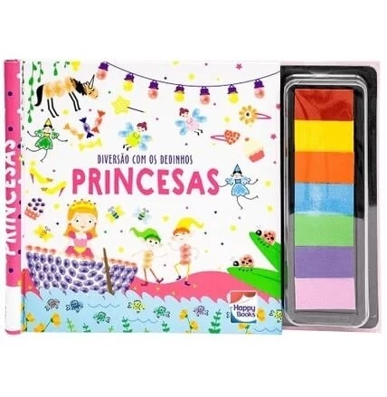 Livro de Colorir Diversão com os Dedinhos: Princesas