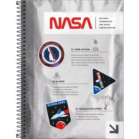 Caderno Universitário Nasa 10 Matérias Tilibra 160 Folhas 1 UN