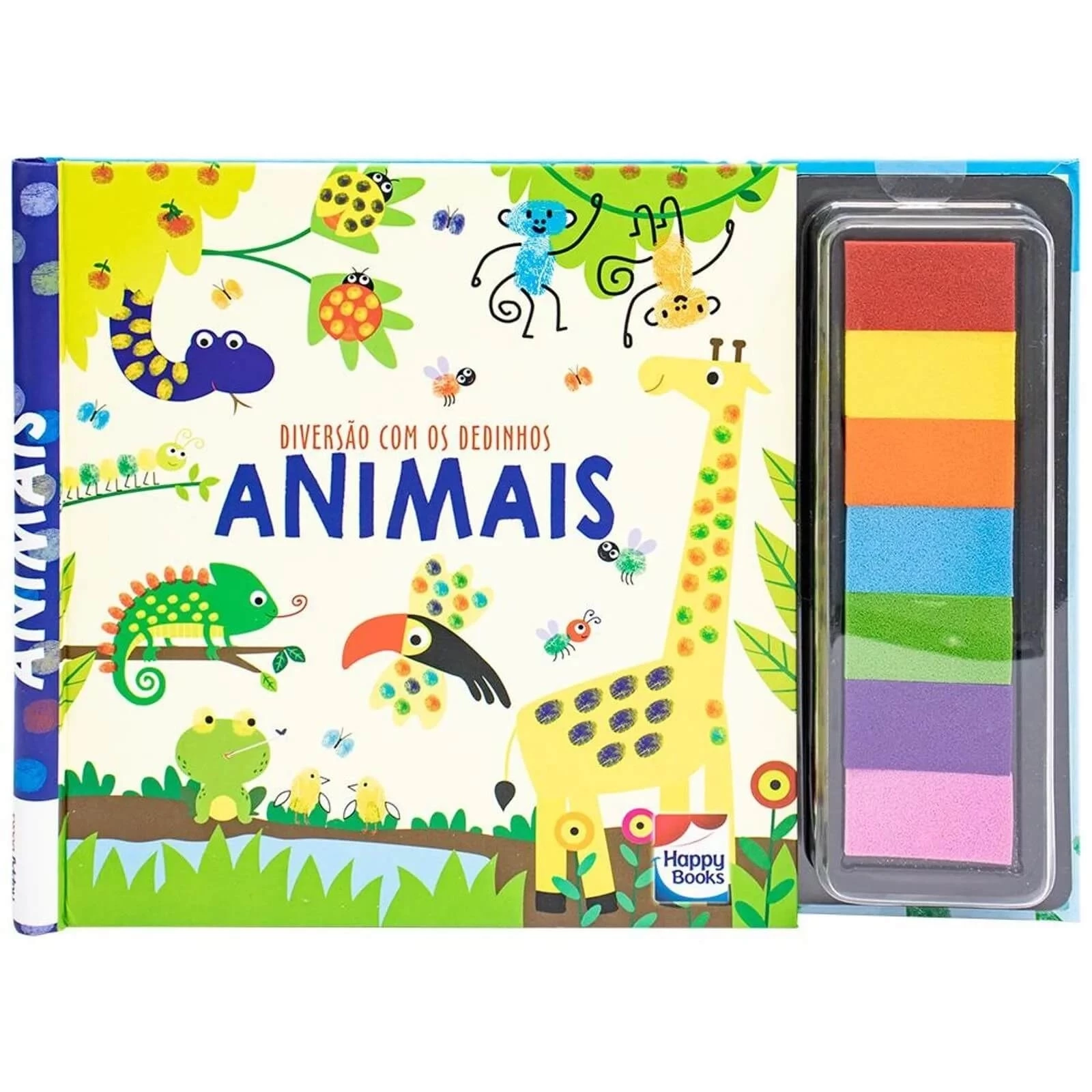 Livro de Colorir Diversão com os Dedinhos: Animais