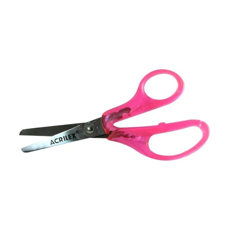 Tesoura Escolarr 13cm Rosa Acrilex