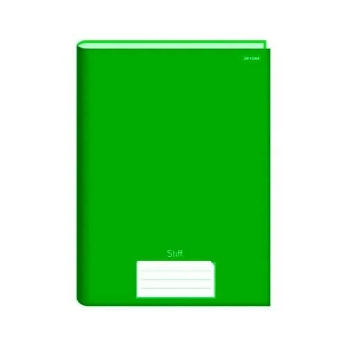 Caderno Brochura Capa Dura Pequeno 96 fls Verde - Jandaia