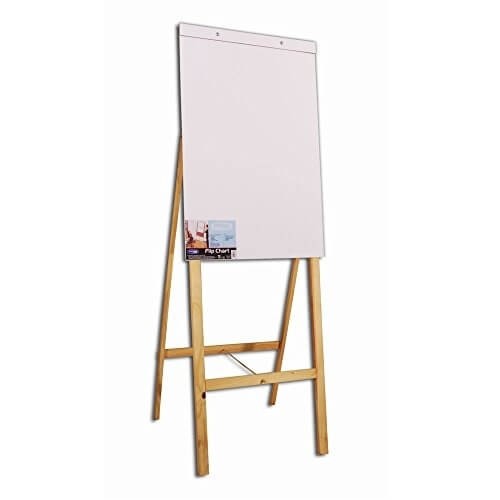 Cavalete Flip Chart Branco de Madeira Cortiarte 1 UN