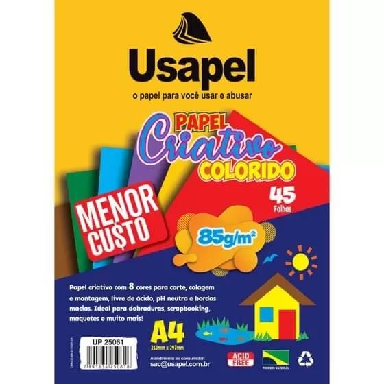 Papel Criativo A4 85g - Usapel