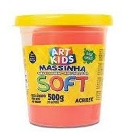 Massa de Modelar Soft 500g Vermelha