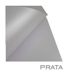 Papel Perolado A4 180g Prata Metallik 1 Folha (Não é Colorido na Massa)