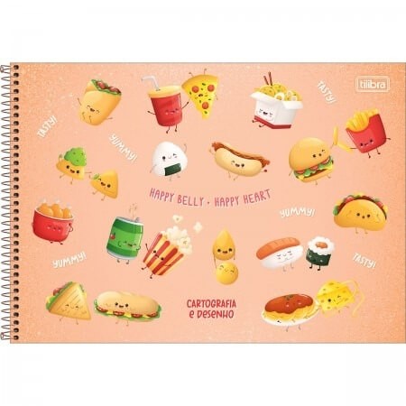Caderno de Desenho Capa Dura Taste 80 fls 1 UN