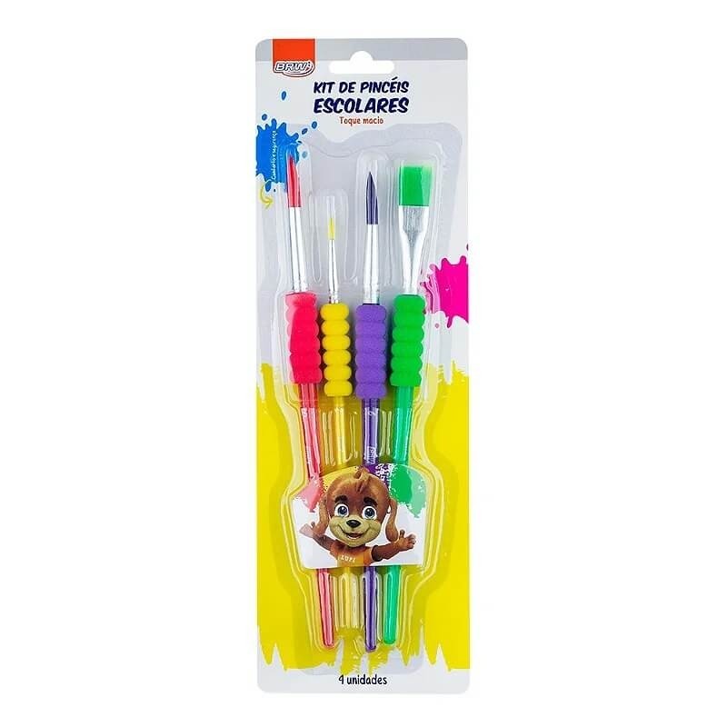 Kit de Pincéis Escolares PC1200 - BRW
