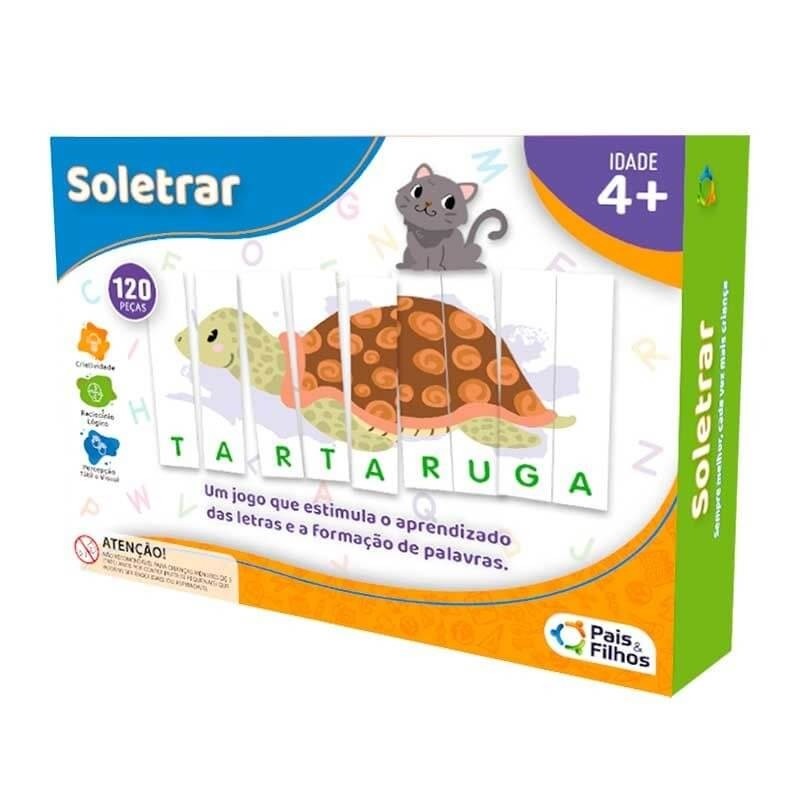 Jogo Brincar Aprender Soletrar 120 Peças