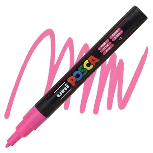 Caneta Posca PC-3M Rosa 1 UN