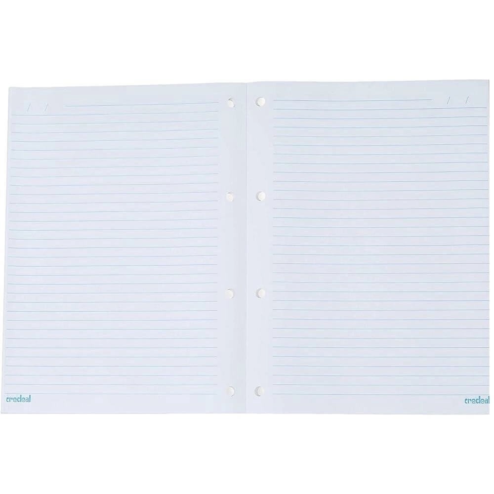 Universal Papelaria - Bloco de Fichário 96 folhas 200x275mm 4 Furos ...