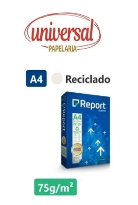 Resma De Papel Reciclado A4 75G/M² REPORT