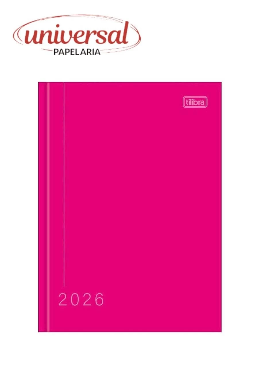 Agenda Costurada Pepper Rosa 2026