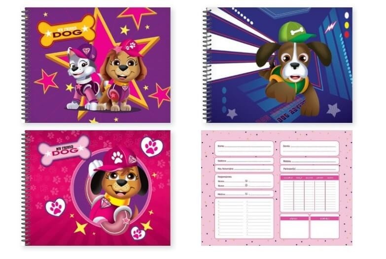 Caderno de Desenho Capa Dura Dog 80 fls