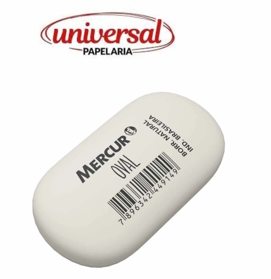Borracha Branca Macia Oval Mercur