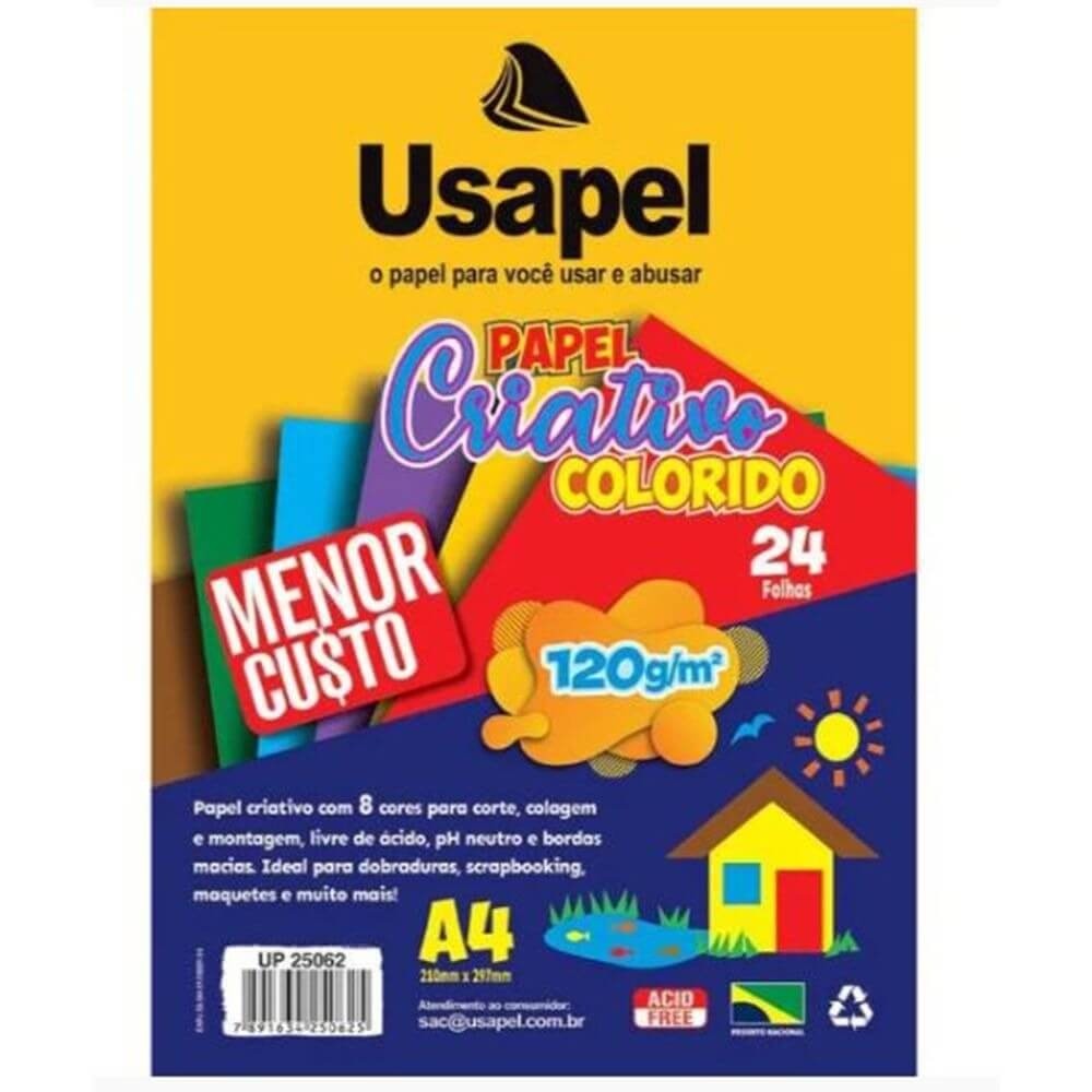 Papel Criativo A4 120g - Usapel