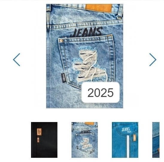 Agenda Costurada 2 Dias por Página Jeans Tilibra 2025 1 UN