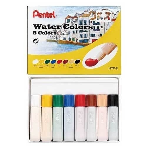 Aquarela a Base De Agua 8 Cores-Pentel