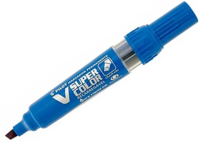 Marcador Permanente V Super Color Azul Pilot