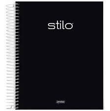 Caderno Universitário 10 Mat 160 Fls Stilo Preto - Jandaia