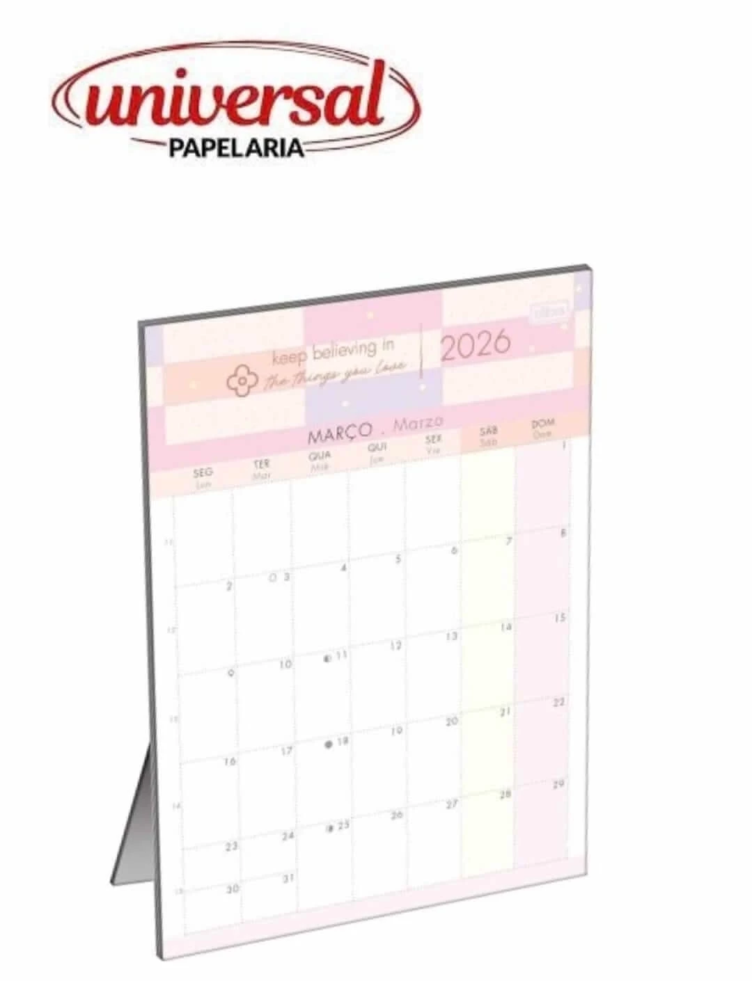 Calendário Planner de Mesa Soho Tilibra