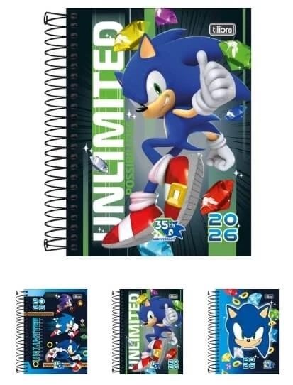 Agenda Espiral Diária Sonic Tilibra 1 UN