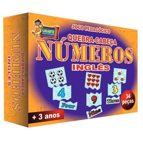Quebra-Cabeça Números Inglês