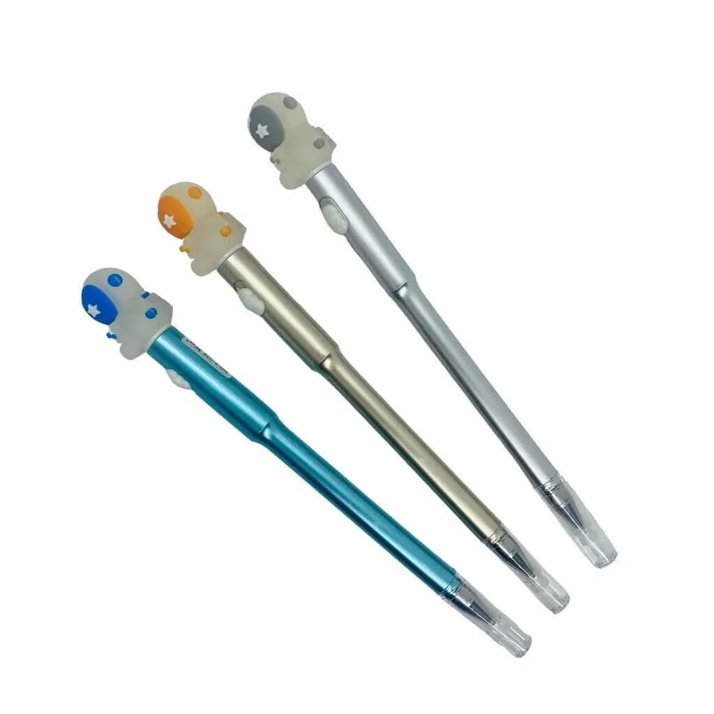 Caneta Fofa Criativa Astronauta com Luz 0.7mm 1 UN