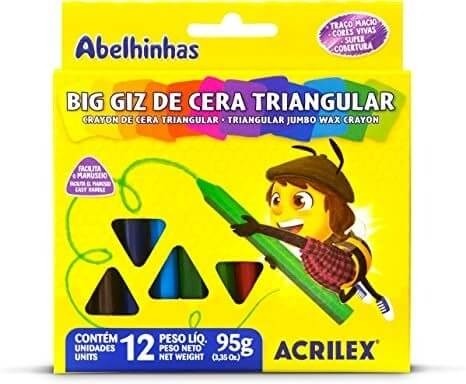 Big Giz de Cera Triangular Acrilex