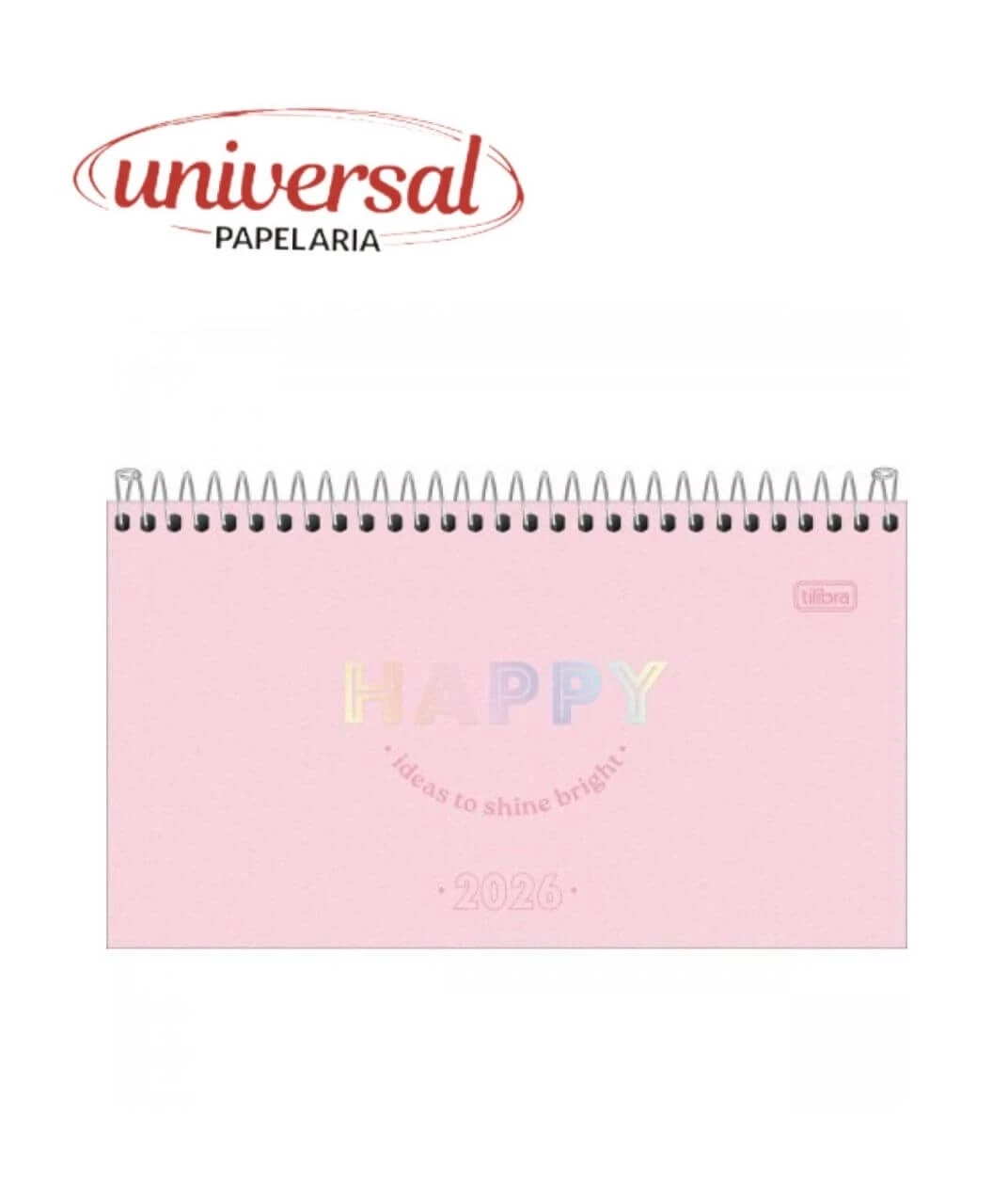 Agenda Planner Espiralada de Bolso Happy Tilibra 2026 1 UN