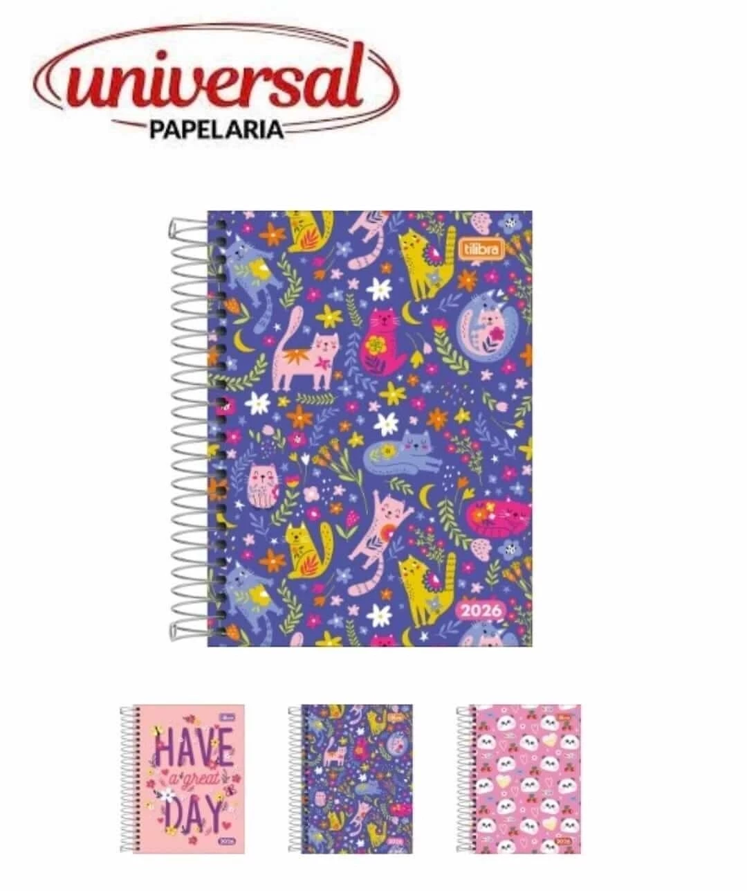Agenda Espiral Diária Pepper Fem 2026 1 UN