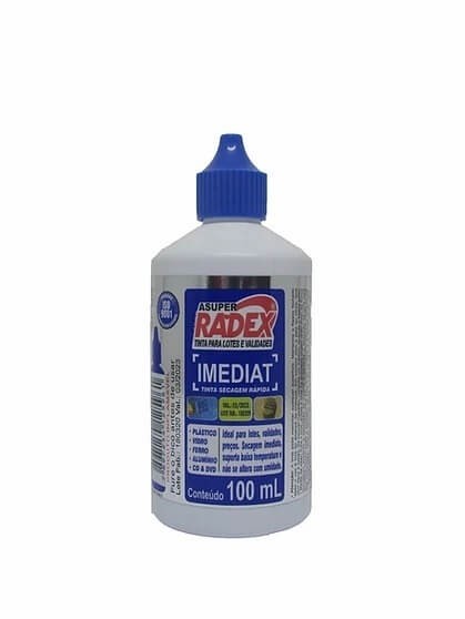 Tinta para Carimbo Imediat Azul Radex 100ml